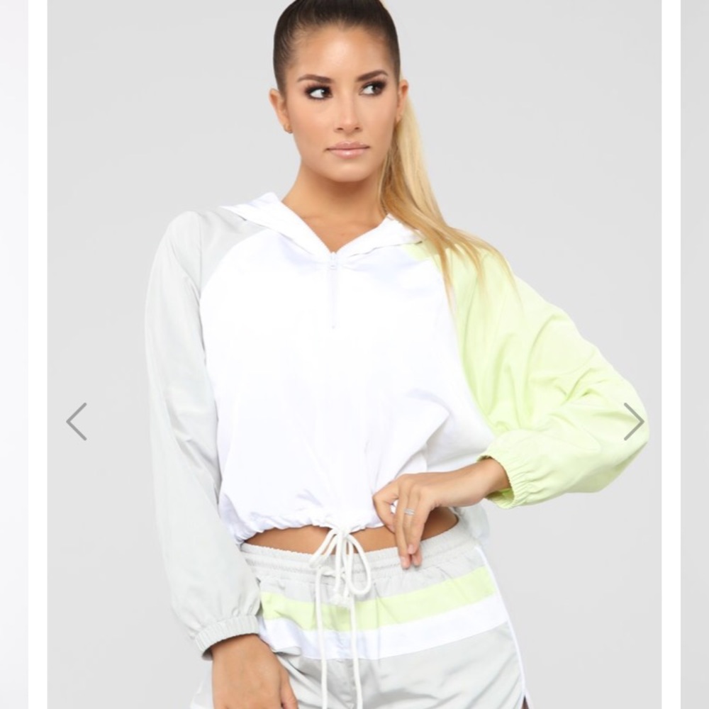 Retro Vibe Cropped Windbreaker